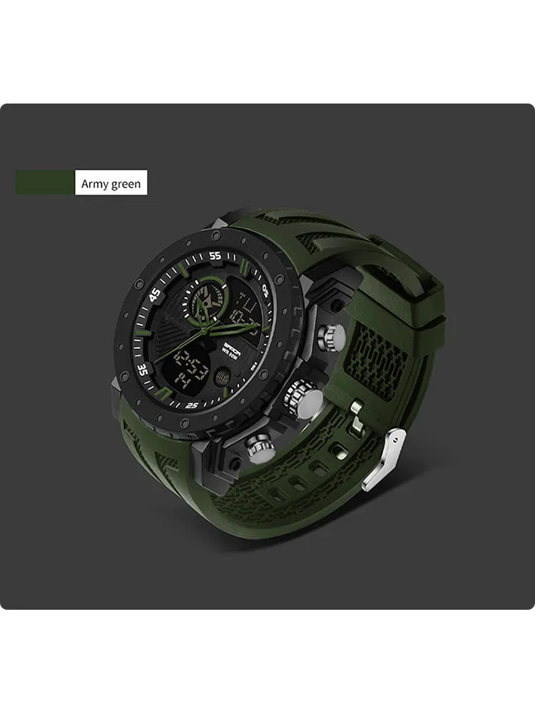 Multi-Functional Dual Display Luminous Smart Watch Waterproof Outdoor Sports Watch