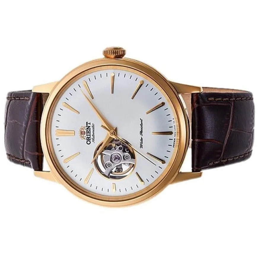 Orient Bambino Open Heart Men's Brown Watch RA-AG0003S30B