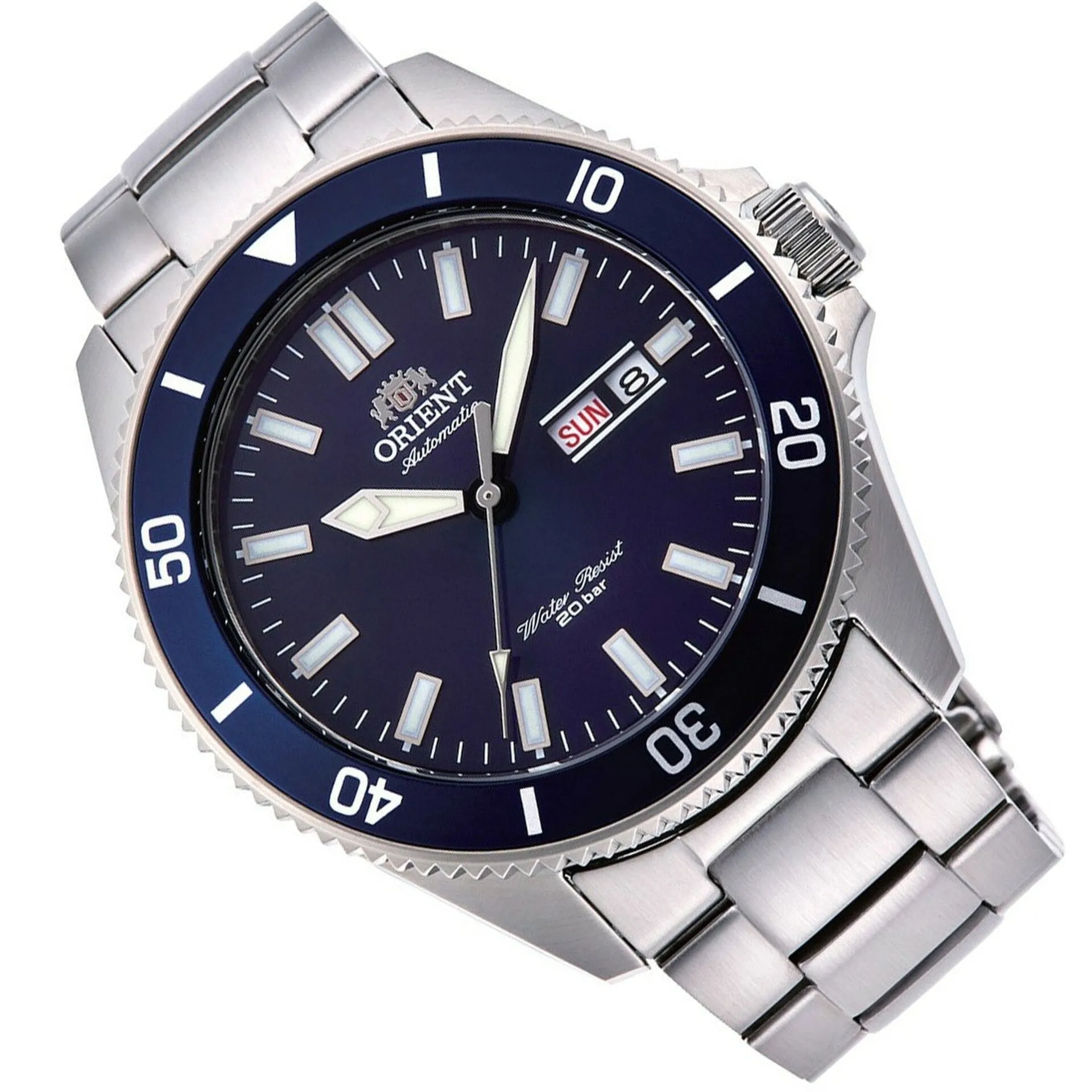 Orient Mako III Men's Silver Watch RA-AA0009L39B