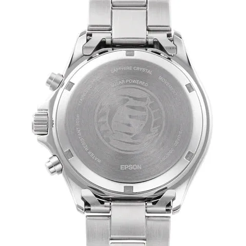 Orient Mako Solar Men's Silver Watch RA-TX0202B10B