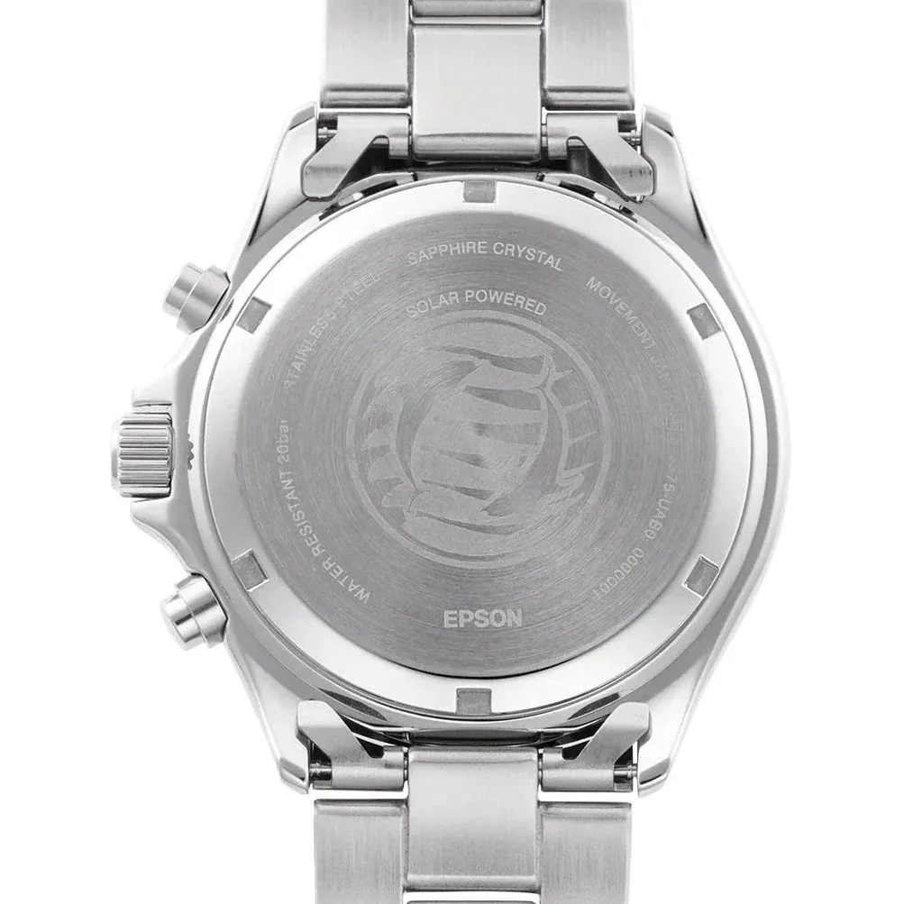 Orient Mako Solar Men's Silver Watch RA-TX0203S10B