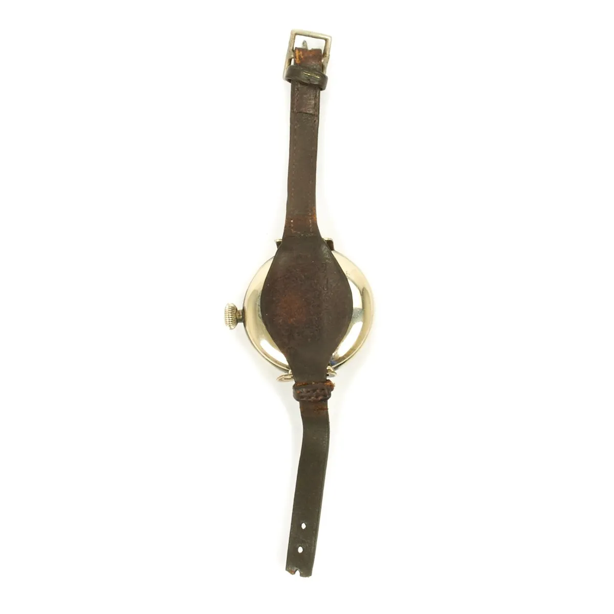 Original British WWI Officer's Trench Wrist Watch by Ingersoll with Dial Guard - Fully Functional