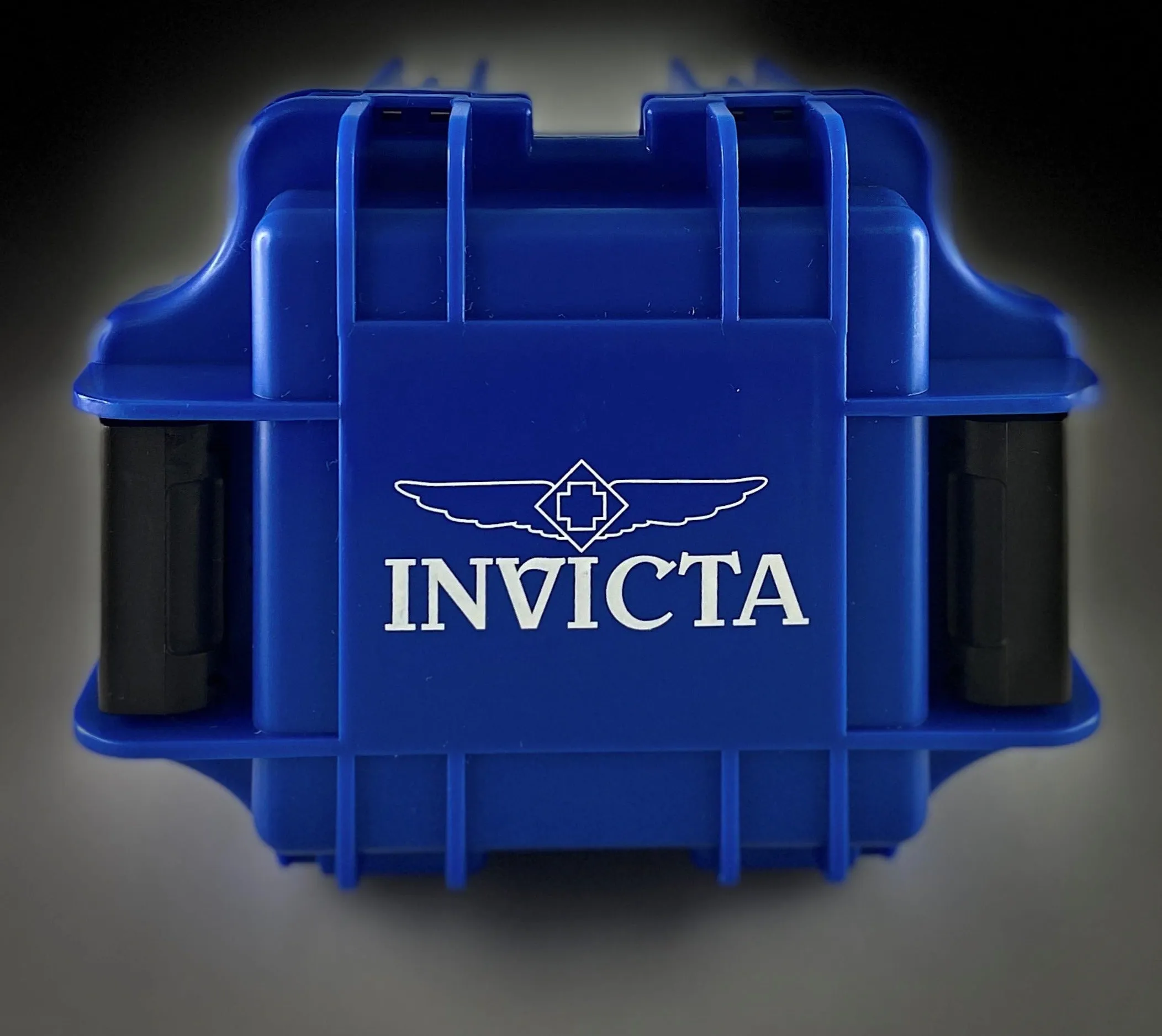 Plastic Invicta Watch Dive Case Single Slot Blue