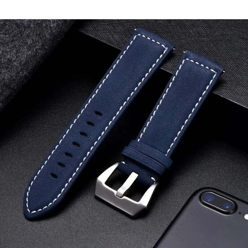 Retro Leather Straps Compatible with the Armani Exchange 22mm Range