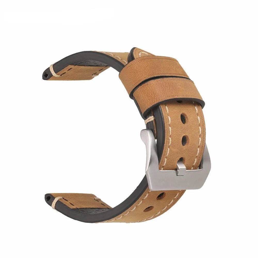 Retro Leather Straps Compatible with the Coros 22mm Range