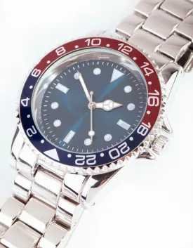 Rhodium Nautical Alloy Watch