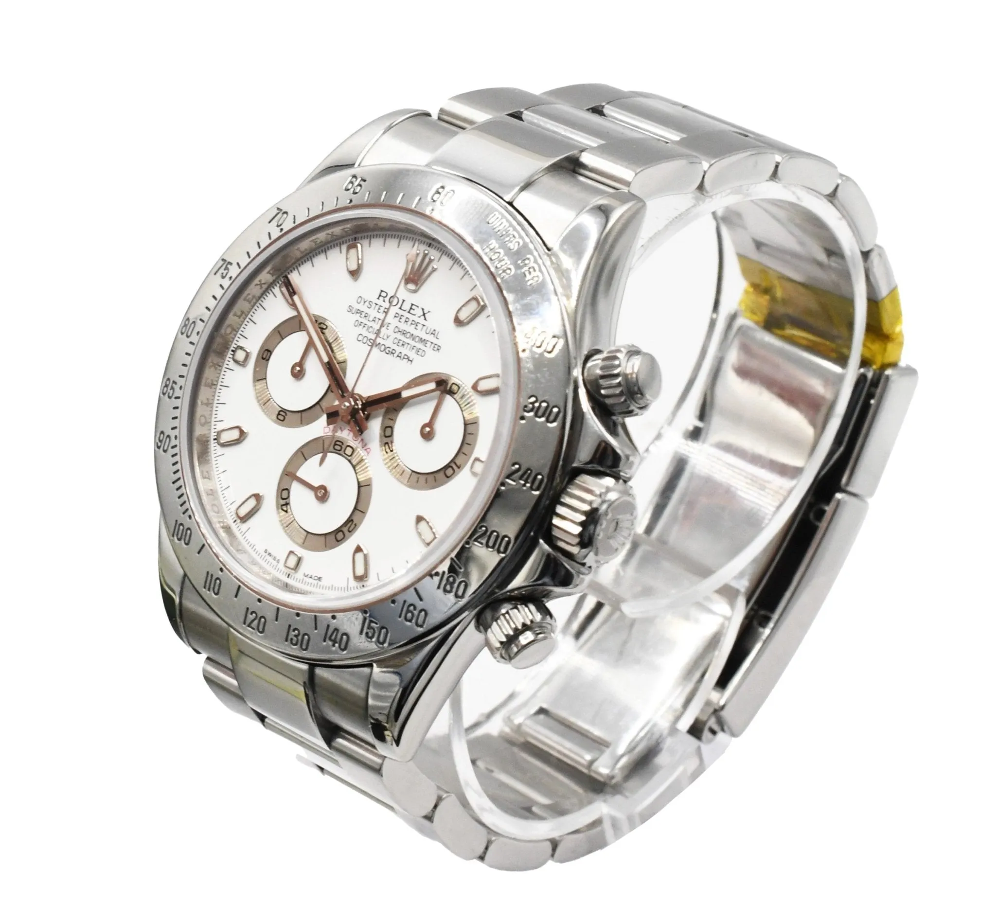 Rolex Cosmograph Daytona 40mm APH White Dial Steel Watch - Ref: 116520