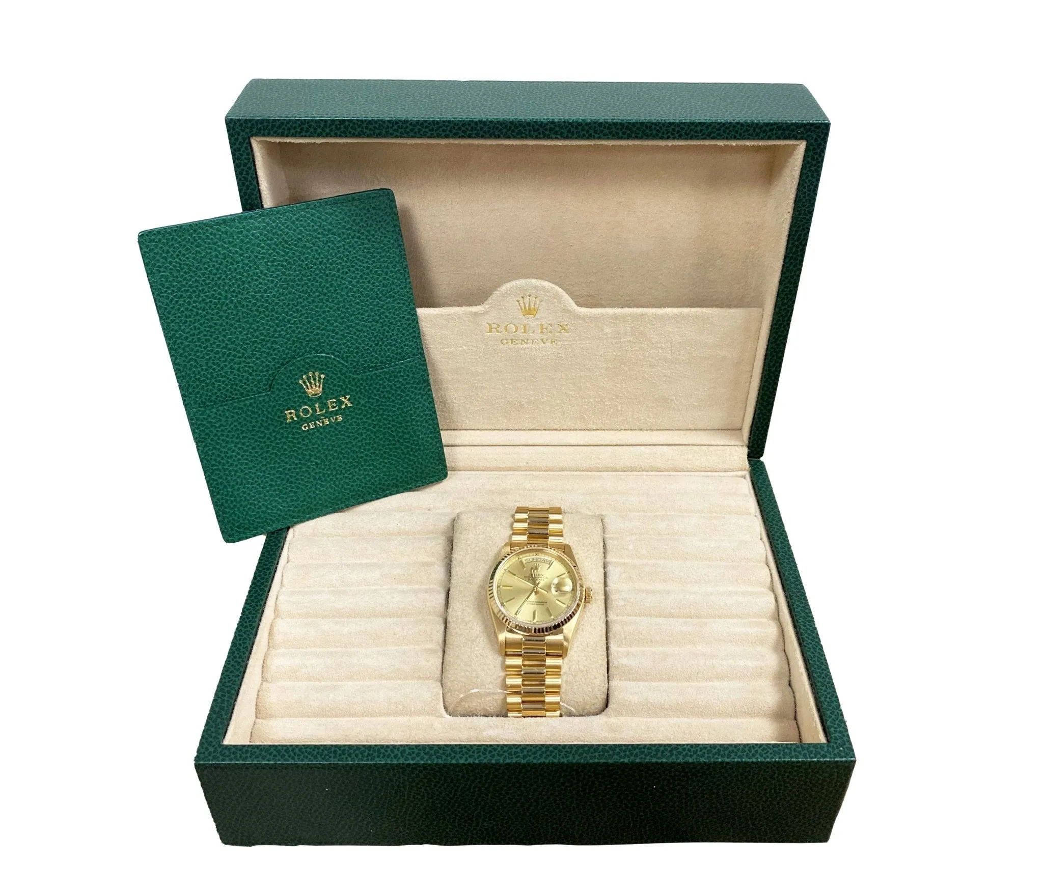 Rolex Day Date Watch - 18ct Yellow Gold - Ref 18038