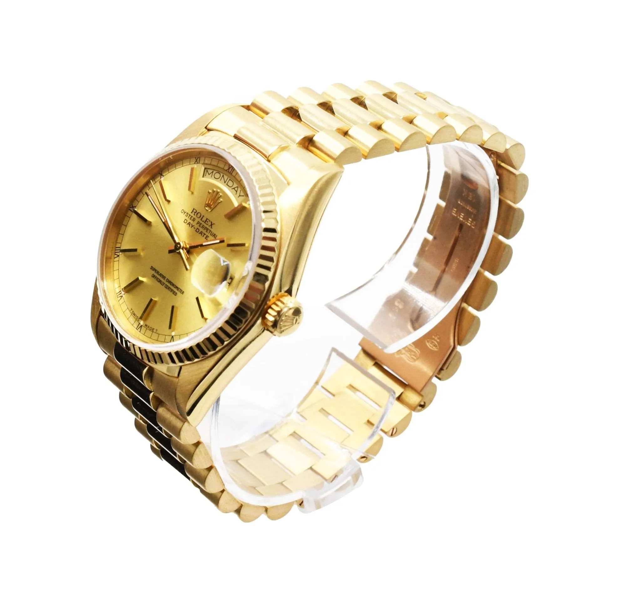 Rolex Day Date Watch - 18ct Yellow Gold - Ref 18038