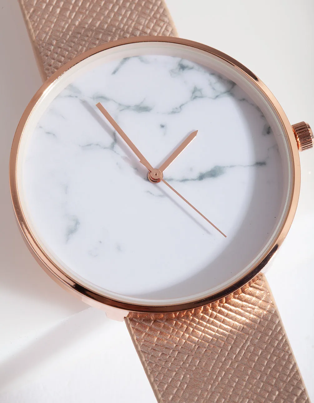 Rose Gold Metallic Watch