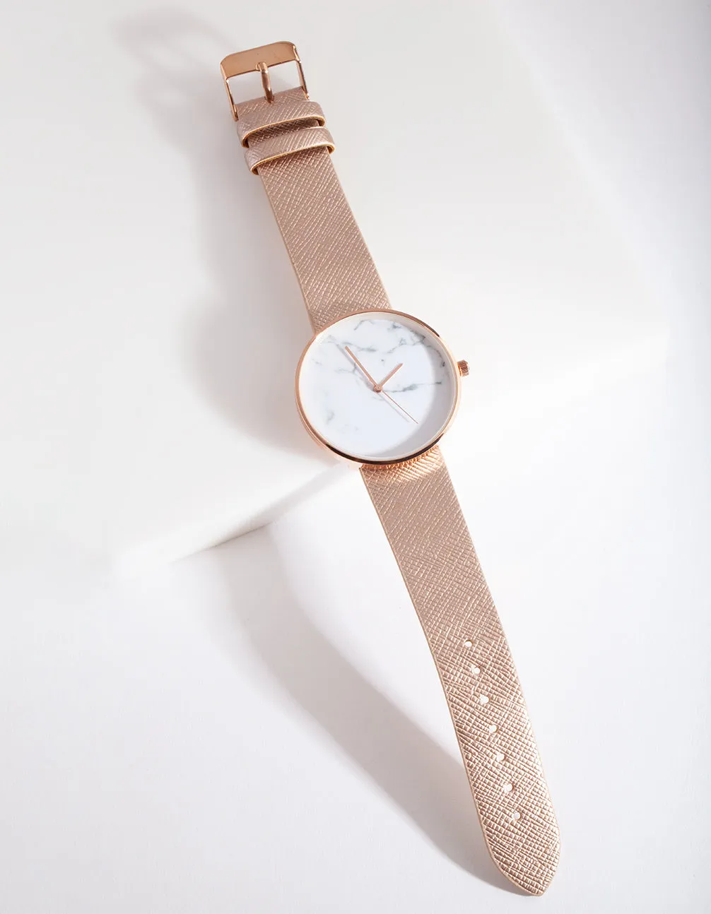 Rose Gold Metallic Watch