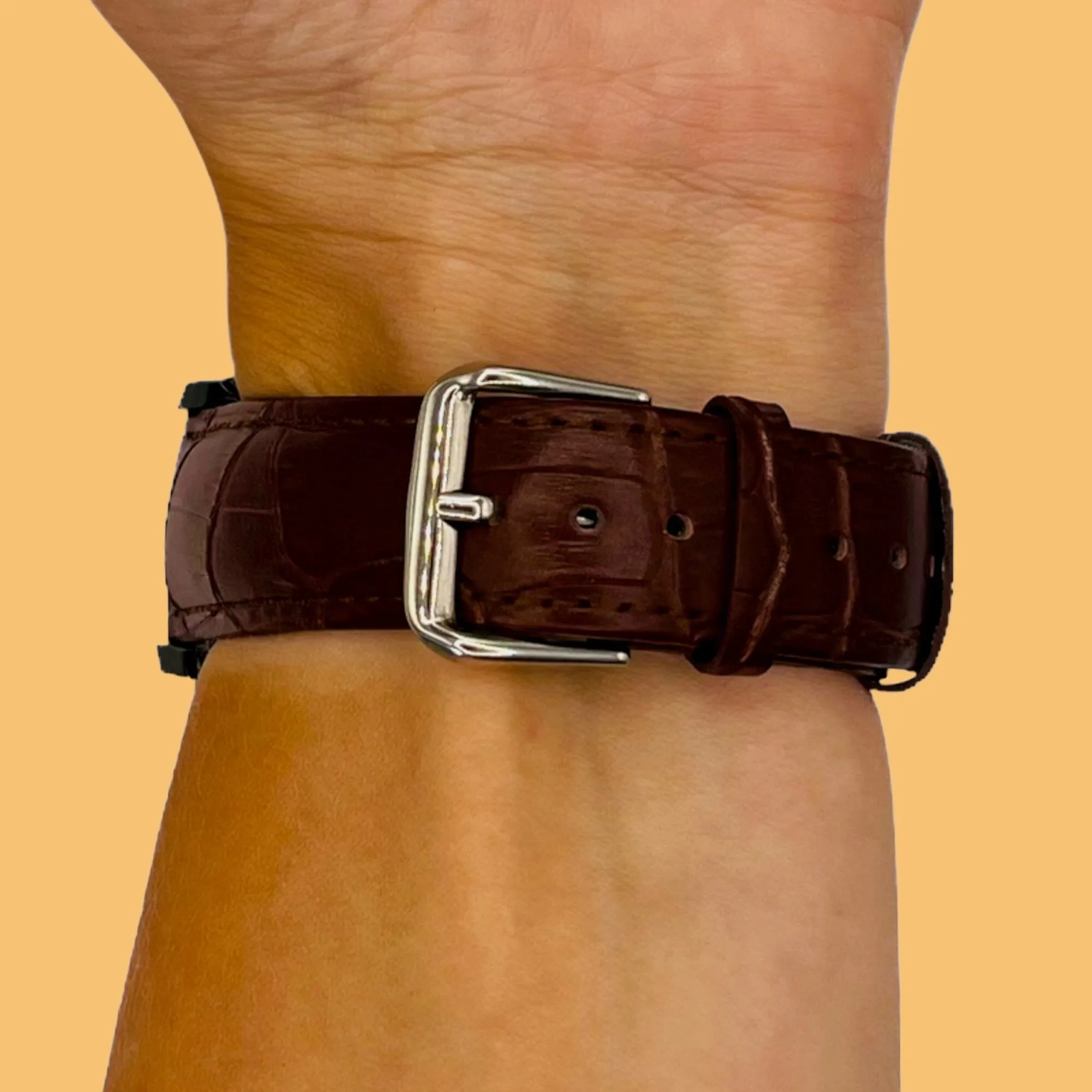 Snakeskin Leather Watch Straps Compatible with the Garmin Venu 2