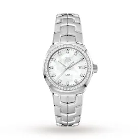 TAG Heuer - Link 32mm Diamond Bezel Ladies Watch - WBC1316.BA0600