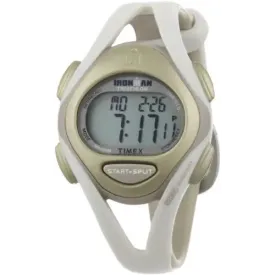 Timex Women's T5K450 Ironman Sleek 50-Lap White/Natural Resin Strap Watch