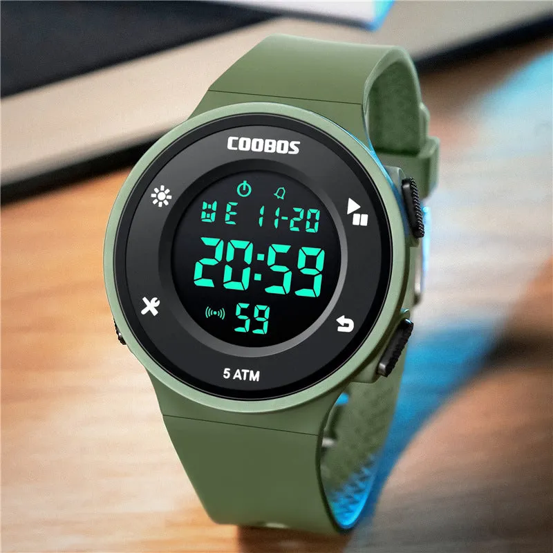 Watch 50 M Swimming Waterproof Male Student Electronic Sports Watch Luminous Female Watch