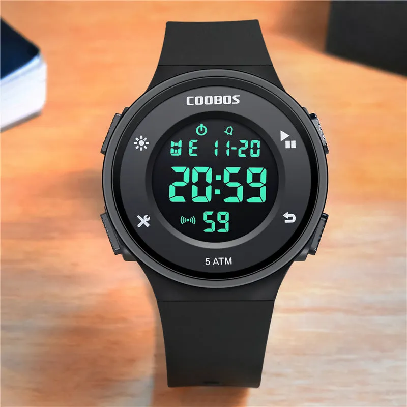 Watch 50 M Swimming Waterproof Male Student Electronic Sports Watch Luminous Female Watch