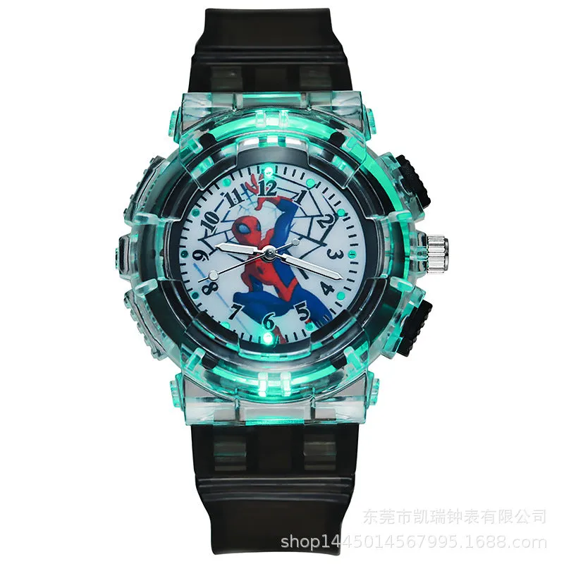 Watch Cartoon Marvel Watch Student Watch LED Luminous with Light