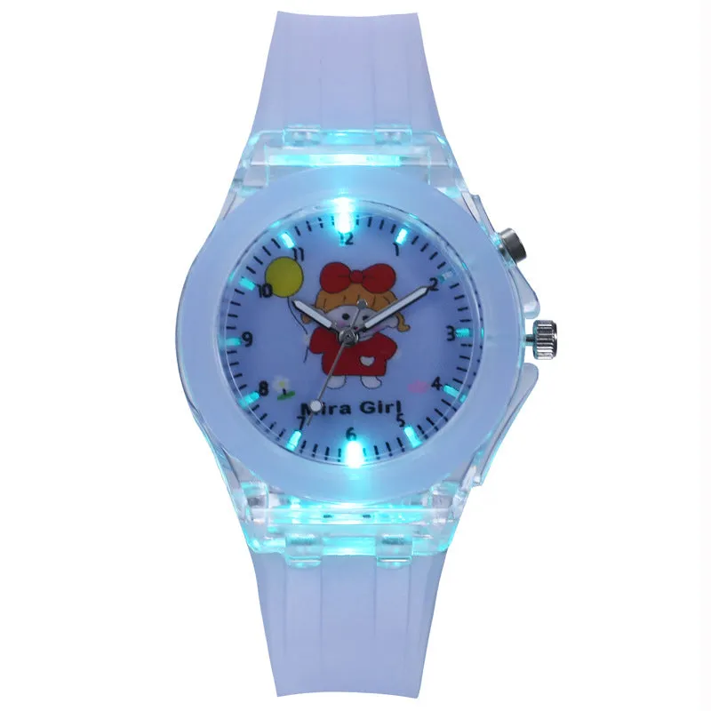 Watch Silicone Children's Watch Quartz Watch Luminous Flashing Light Watch