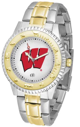 Wisconsin Badgers Competitor Two-Tone Men’s Watch