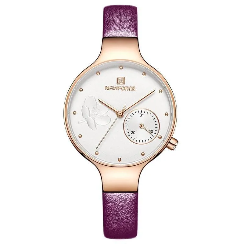 Women's Elegant Leather Quartz Watch